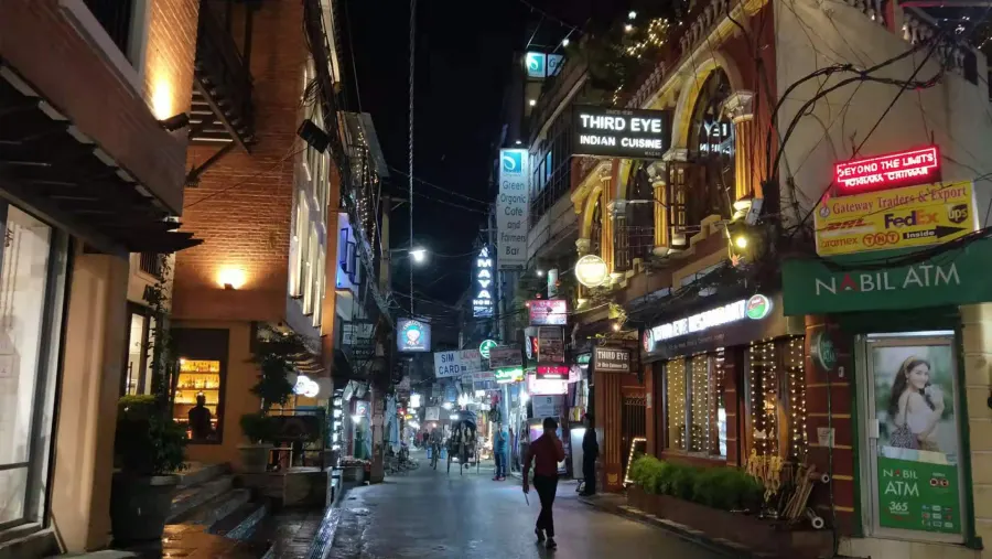 （尼泊尔加都夜景）